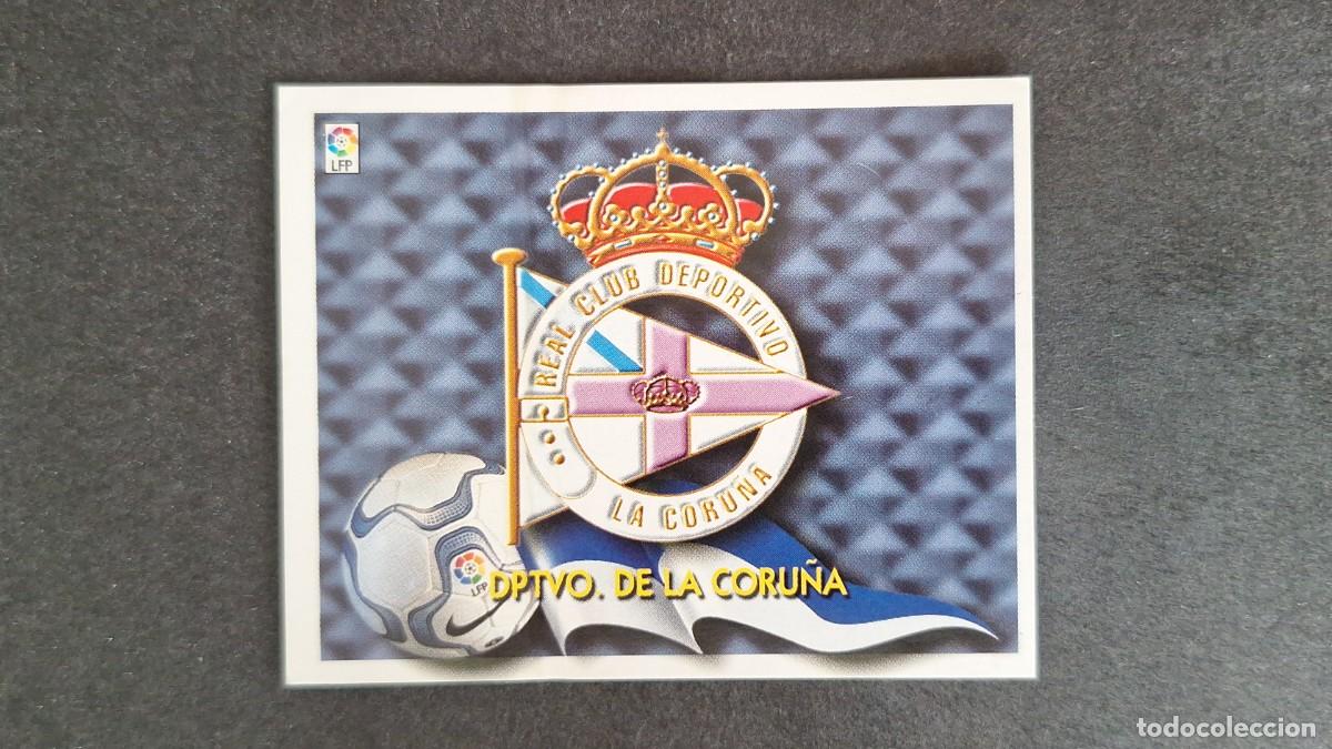 Cartes &agrave; collectionner de Football: L5 ESCUDO DEPORTIVO DE LA CORU&Ntilde;A LIGA ESTE 2000 2001 00 01 NUNCA PEGADO SIN PEGAR