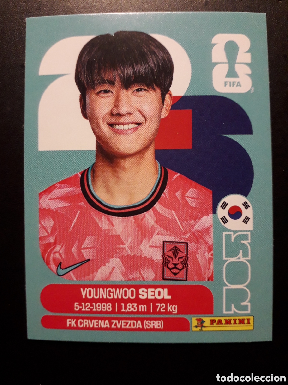 Cartes &agrave; collectionner de Football: SEOL COREA DEL SUR KOR 6 MUNDIAL F&Uacute;TBOL 2026 FIFA WORLD CUP PANINI SIN PEGAR PEDIDO M&Iacute;NIMO 3&euro;
