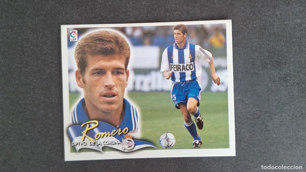 Cromos de F&uacute;tbol: L5 ROMERO DEPORTIVO DE LA CORU&Ntilde;A LIGA ESTE 2000 2001 00 01 NUNCA PEGADO SIN PEGAR