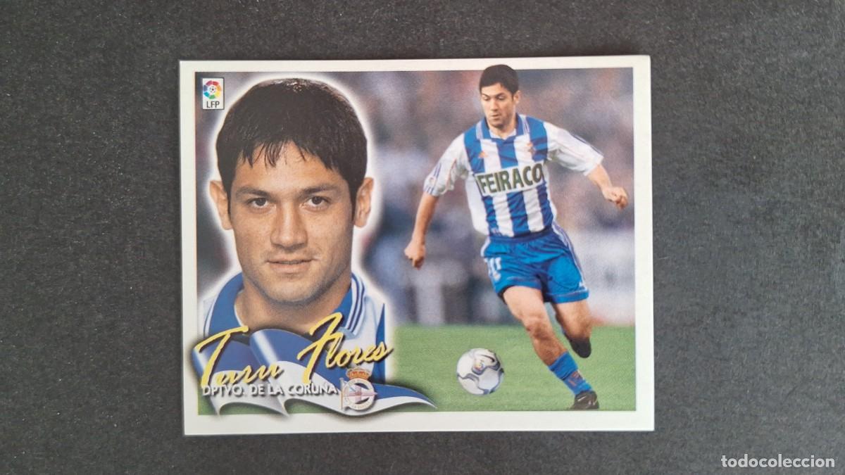 Cromos de F&uacute;tbol: L5 TURU FLORES DEPORTIVO DE LA CORU&Ntilde;A LIGA ESTE 2000 2001 00 01 NUNCA PEGADO SIN PEGAR