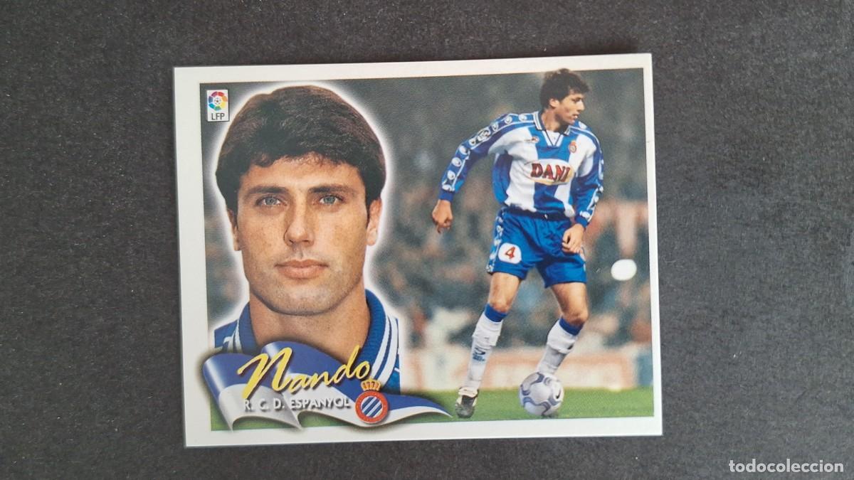 Cromos de F&uacute;tbol: L5 NANDO R. C. D. ESPA&Ntilde;OL LIGA ESTE 2000 2001 00 01 NUNCA PEGADO SIN PEGAR
