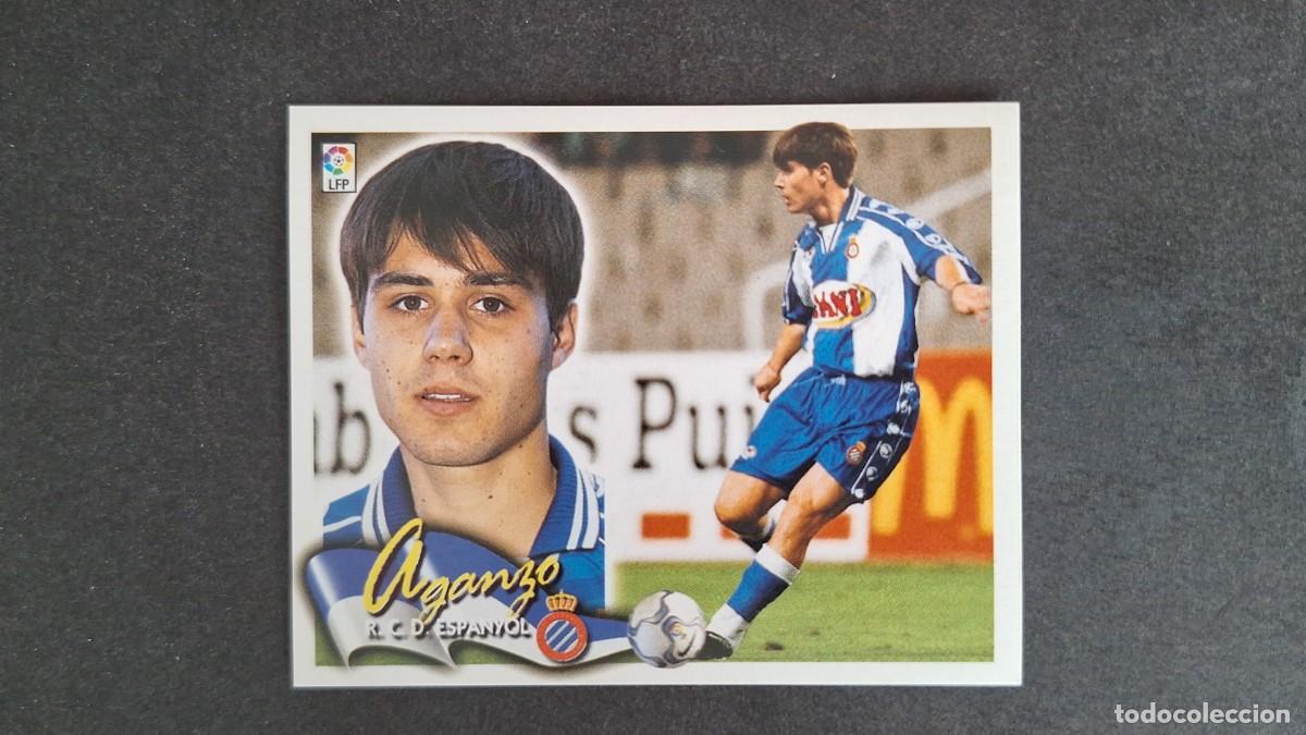 Cromos de F&uacute;tbol: L5 AGANZO R. C. D. ESPA&Ntilde;OL LIGA ESTE 2000 2001 00 01 NUNCA PEGADO SIN PEGAR
