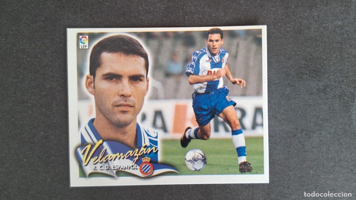 Cromos de F&uacute;tbol: L5 VELAMAZAN R. C. D. ESPA&Ntilde;OL LIGA ESTE 2000 2001 00 01 NUNCA PEGADO SIN PEGAR
