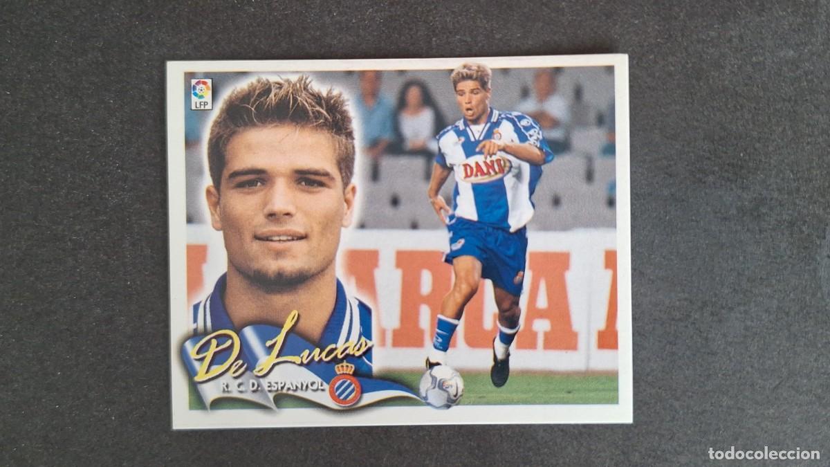 Cromos de F&uacute;tbol: L5 DE LUCAS R. C. D. ESPA&Ntilde;OL LIGA ESTE 2000 2001 00 01 NUNCA PEGADO SIN PEGAR