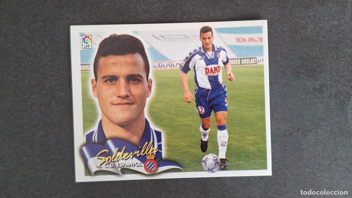 Cromos de F&uacute;tbol: L5 SOLDEVILLA R. C. D. ESPA&Ntilde;OL LIGA ESTE 2000 2001 00 01 NUNCA PEGADO SIN PEGAR
