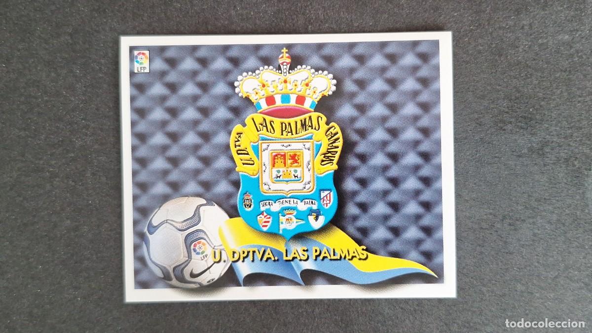 Cromos de F&uacute;tbol: L5 ESCUDO U. D. LAS PALMAS LIGA ESTE 2000 2001 00 01 NUNCA PEGADO SIN PEGAR