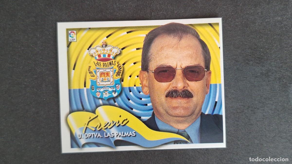 Cromos de F&uacute;tbol: L5 KRESIC ENTRENADOR U. D. LAS PALMAS LIGA ESTE 2000 2001 00 01 NUNCA PEGADO SIN PEGAR