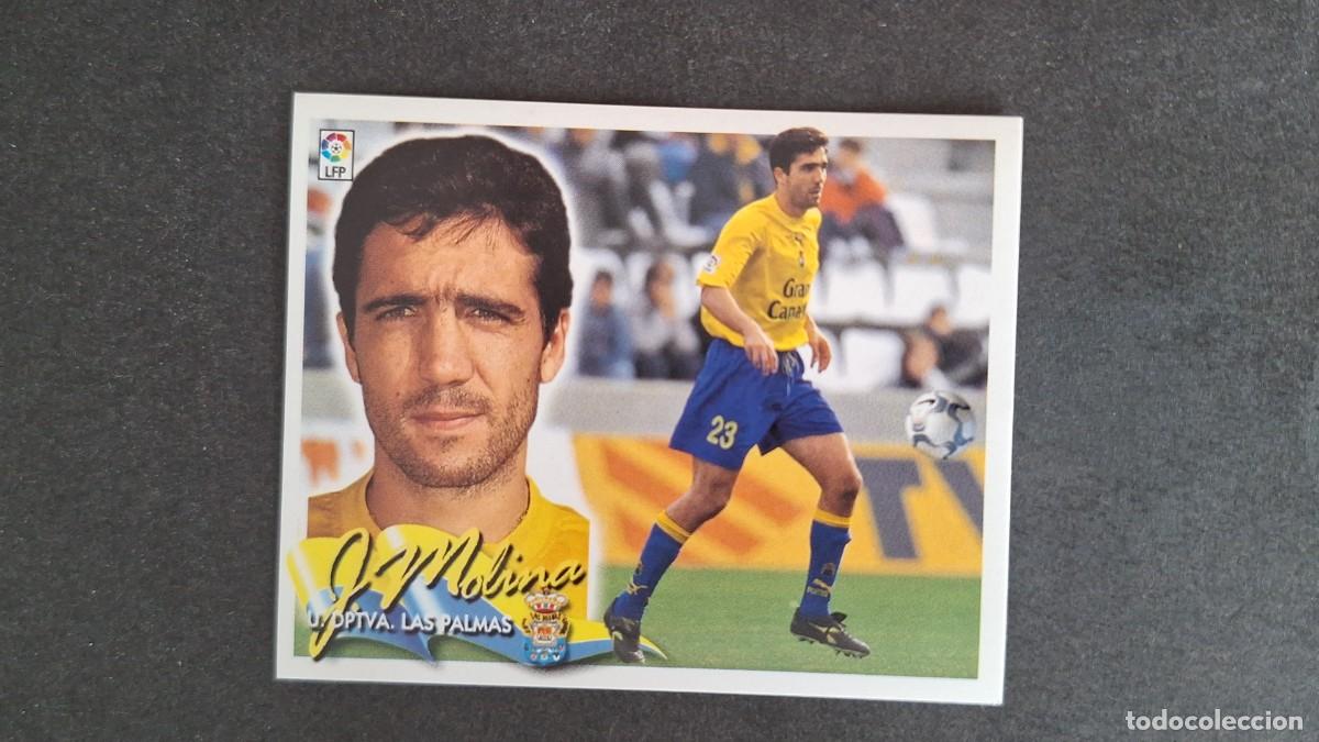 Cromos de F&uacute;tbol: L5 J. MOLINA U. D. LAS PALMAS LIGA ESTE 2000 2001 00 01 NUNCA PEGADO SIN PEGAR