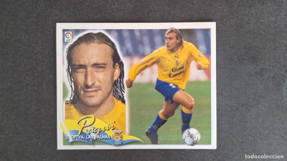 Cromos de F&uacute;tbol: L5 PAQUI U. D. LAS PALMAS LIGA ESTE 2000 2001 00 01 NUNCA PEGADO SIN PEGAR