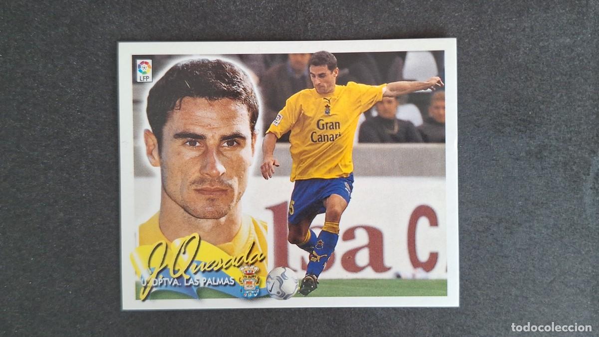 Cromos de F&uacute;tbol: L5 J. QUESADA U. D. LAS PALMAS LIGA ESTE 2000 2001 00 01 NUNCA PEGADO SIN PEGAR