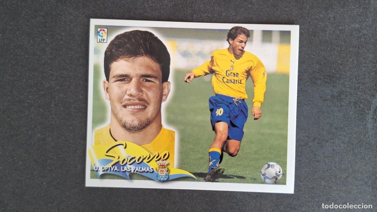 Cromos de F&uacute;tbol: L5 SOCORRO U. D. LAS PALMAS LIGA ESTE 2000 2001 00 01 NUNCA PEGADO SIN PEGAR