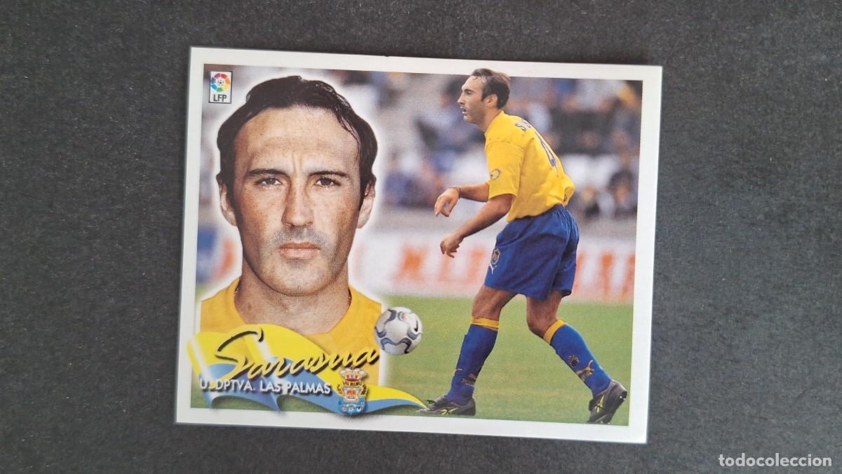 Cromos de F&uacute;tbol: L5 SARASUA U. D. LAS PALMAS LIGA ESTE 2000 2001 00 01 NUNCA PEGADO SIN PEGAR