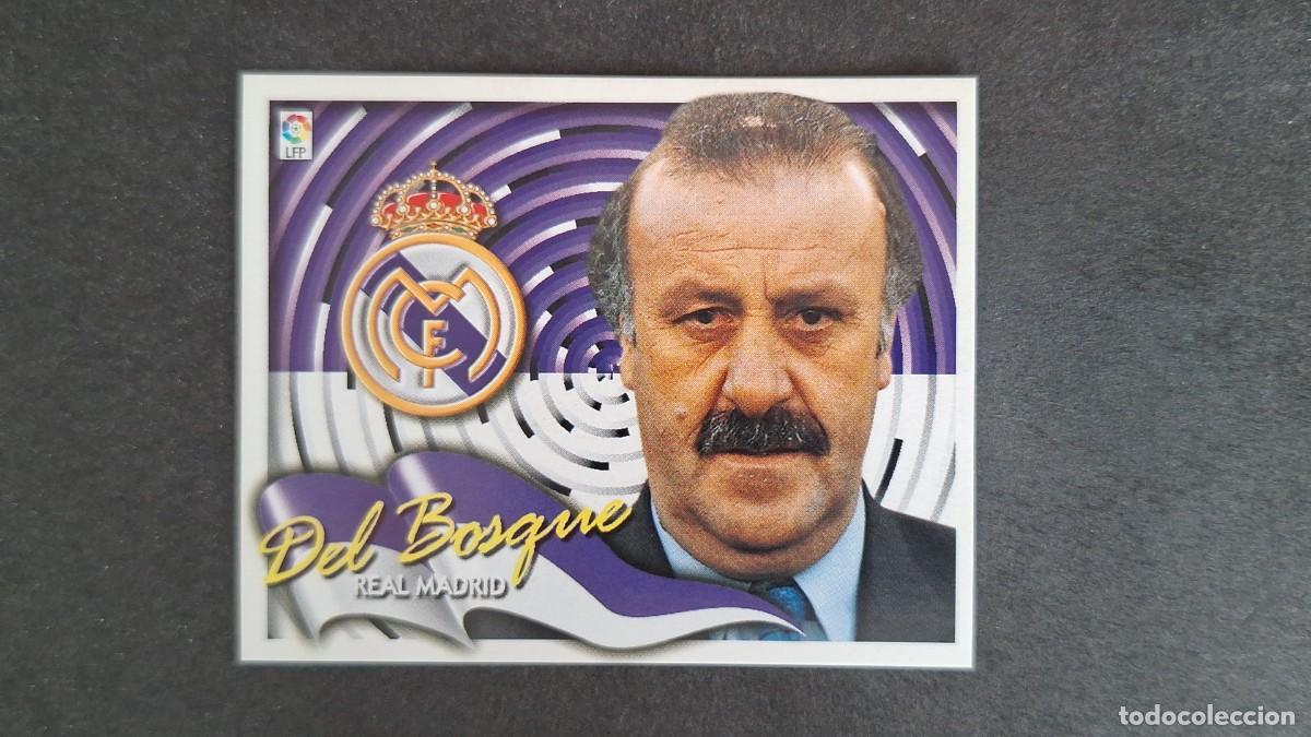 Cromos de F&uacute;tbol: L5 DEL BOSQUE ENTRENADOR REAL MADRID LIGA ESTE 2000 2001 00 01 NUNCA PEGADO SIN PEGAR