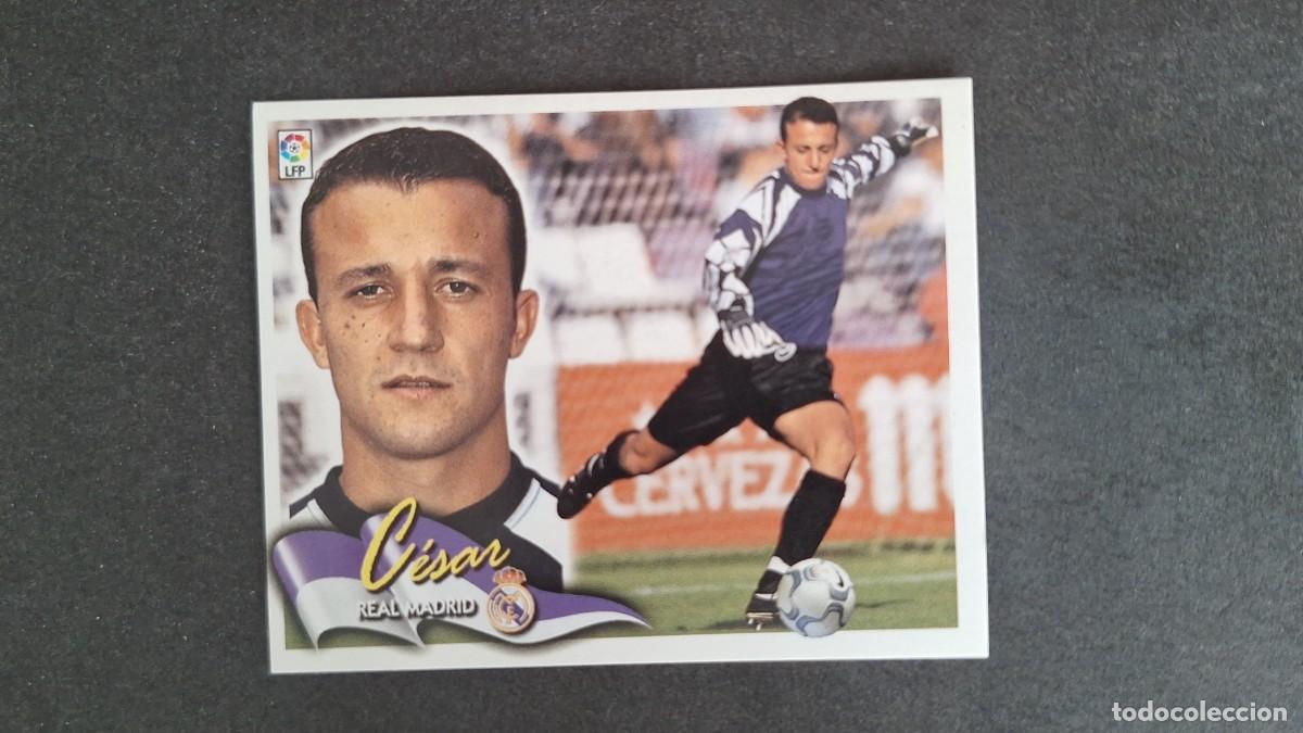 Cromos de F&uacute;tbol: L5 CESAR REAL MADRID LIGA ESTE 2000 2001 00 01 NUNCA PEGADO SIN PEGAR
