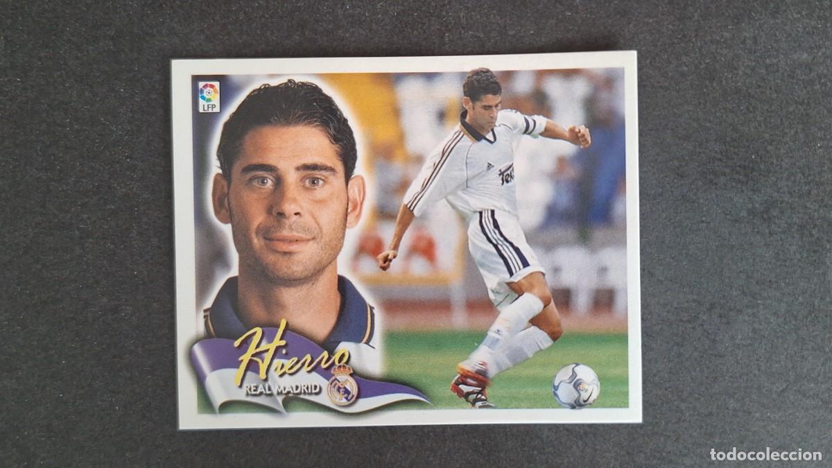 Cromos de F&uacute;tbol: L5 HIERRO REAL MADRID LIGA ESTE 2000 2001 00 01 NUNCA PEGADO SIN PEGAR