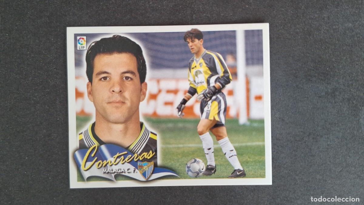 Cromos de F&uacute;tbol: L5 CONTRERAS MALAGA C. F. LIGA ESTE 2000 2001 00 01 NUNCA PEGADO SIN PEGAR