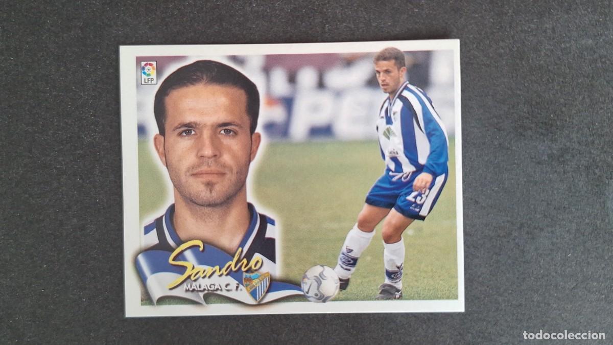 Cromos de F&uacute;tbol: L5 SANDRO MALAGA C. F. LIGA ESTE 2000 2001 00 01 NUNCA PEGADO SIN PEGAR