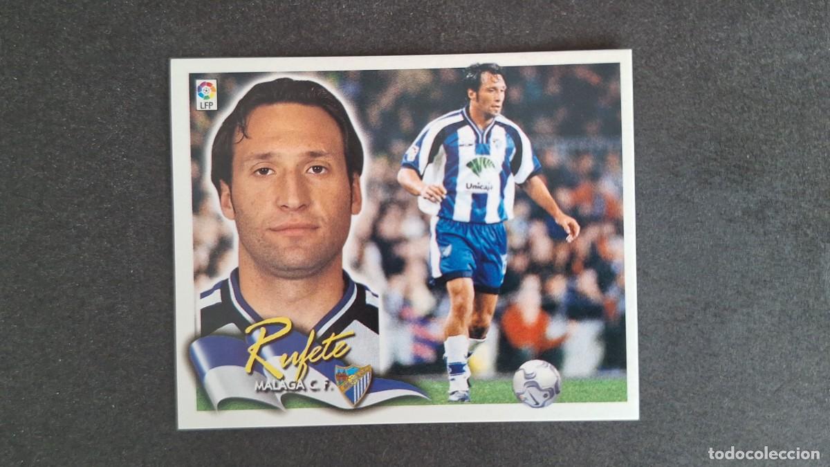 Cromos de F&uacute;tbol: L5 RUFETE MALAGA C. F. LIGA ESTE 2000 2001 00 01 NUNCA PEGADO SIN PEGAR