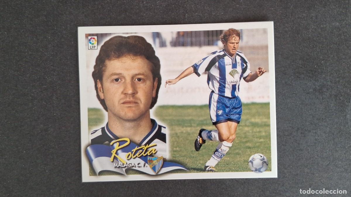 Cromos de F&uacute;tbol: L5 ROTETA MALAGA C. F. LIGA ESTE 2000 2001 00 01 NUNCA PEGADO SIN PEGAR