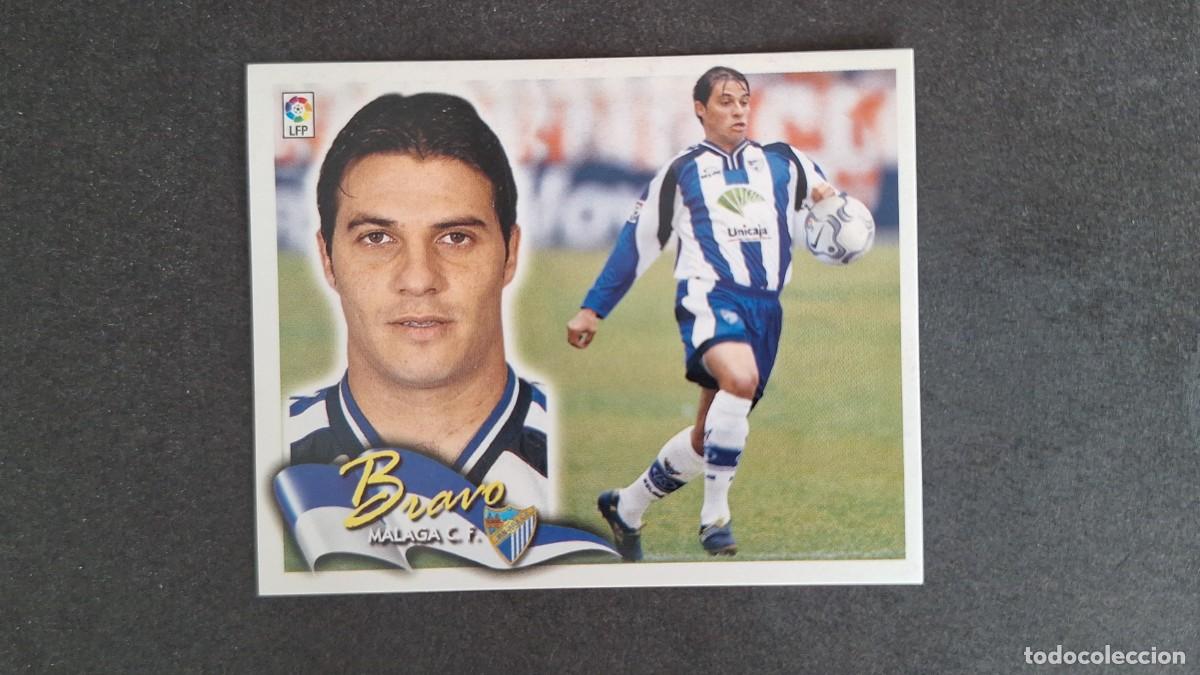 Cromos de F&uacute;tbol: L5 BRAVO MALAGA C. F. LIGA ESTE 2000 2001 00 01 NUNCA PEGADO SIN PEGAR