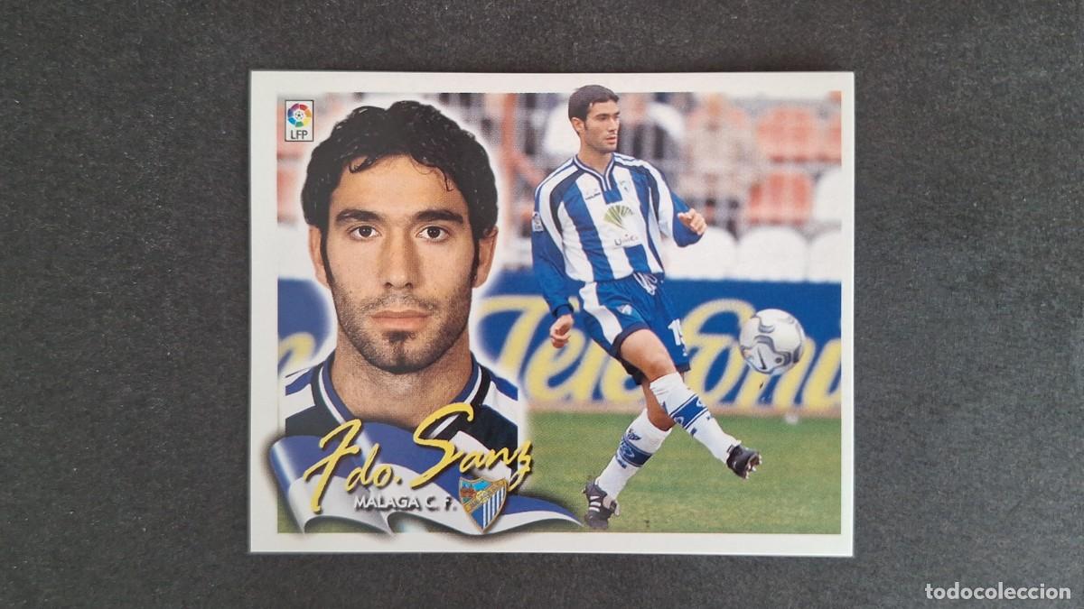 Cromos de F&uacute;tbol: L5 FERNANDO SANZ MALAGA C. F. LIGA ESTE 2000 2001 00 01 NUNCA PEGADO SIN PEGAR