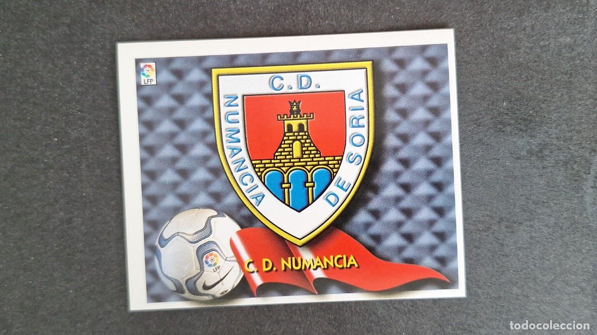 Cromos de F&uacute;tbol: L5 ESCUDO C. D. NUMANCIA LIGA ESTE 2000 2001 00 01 NUNCA PEGADO SIN PEGAR