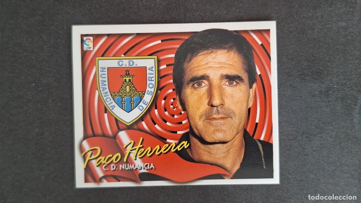 Cromos de F&uacute;tbol: L5 PACO HERRERA ENTRENADOR C. D. NUMANCIA LIGA ESTE 2000 2001 00 01 NUNCA PEGADO SIN PEGAR