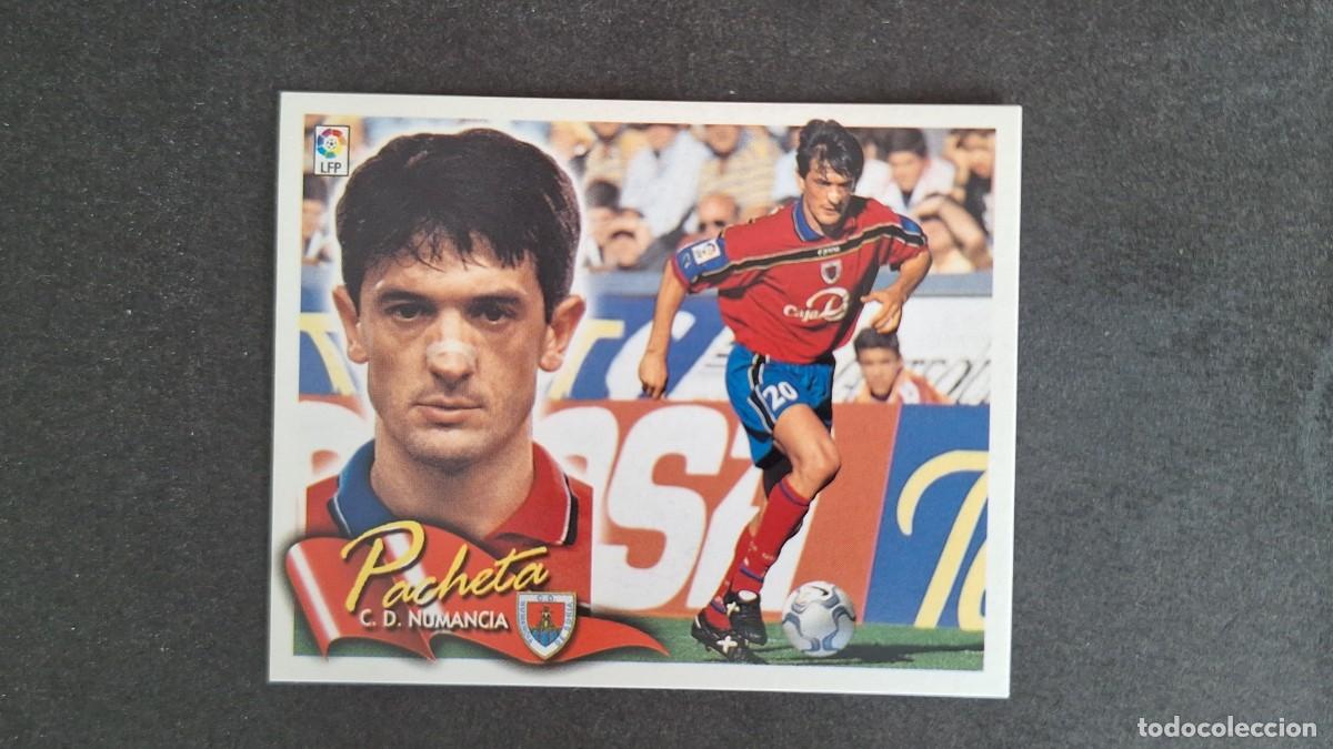 Cromos de F&uacute;tbol: L5 PACHETA C. D. NUMANCIA LIGA ESTE 2000 2001 00 01 NUNCA PEGADO SIN PEGAR