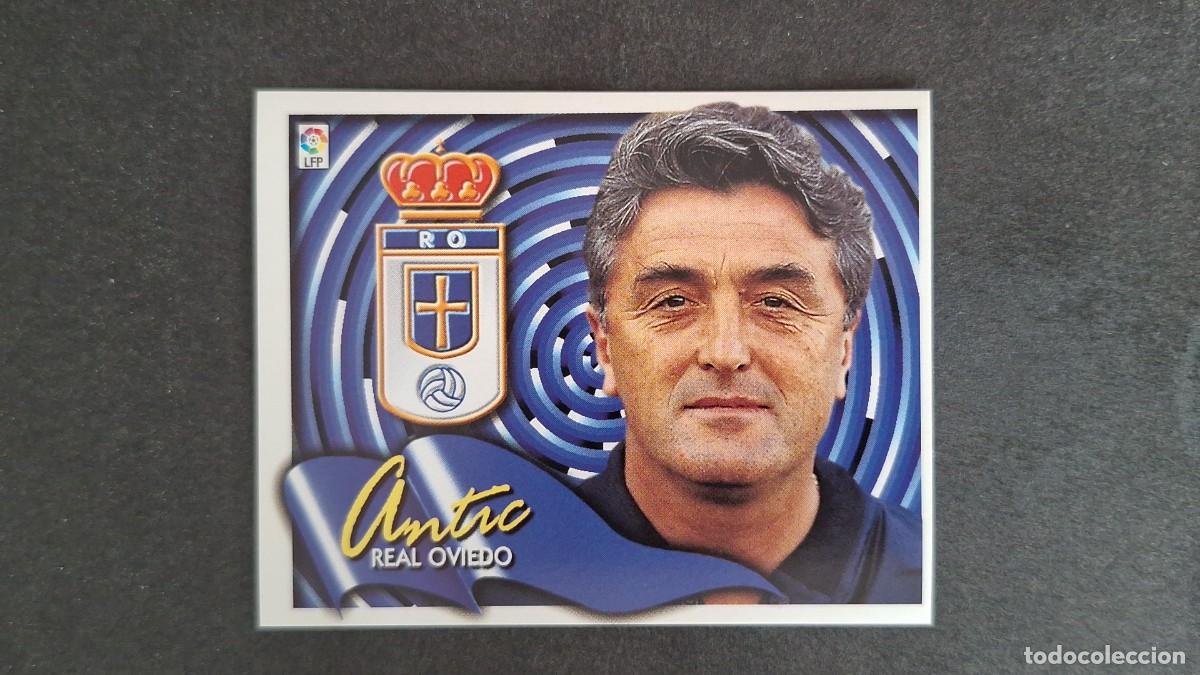 Cromos de F&uacute;tbol: L5 ANTIC ENTRENADOR REAL OVIEDO LIGA ESTE 2000 2001 00 01 NUNCA PEGADO SIN PEGAR