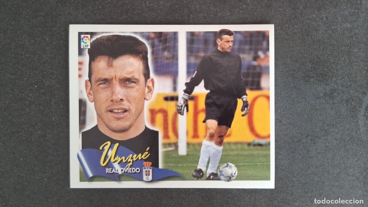 Cromos de F&uacute;tbol: L5 UNZUE REAL OVIEDO LIGA ESTE 2000 2001 00 01 NUNCA PEGADO SIN PEGAR