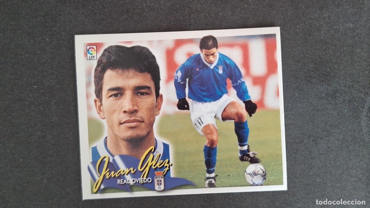 Cromos de F&uacute;tbol: L5 JUAN GONZALEZ REAL OVIEDO LIGA ESTE 2000 2001 00 01 NUNCA PEGADO SIN PEGAR