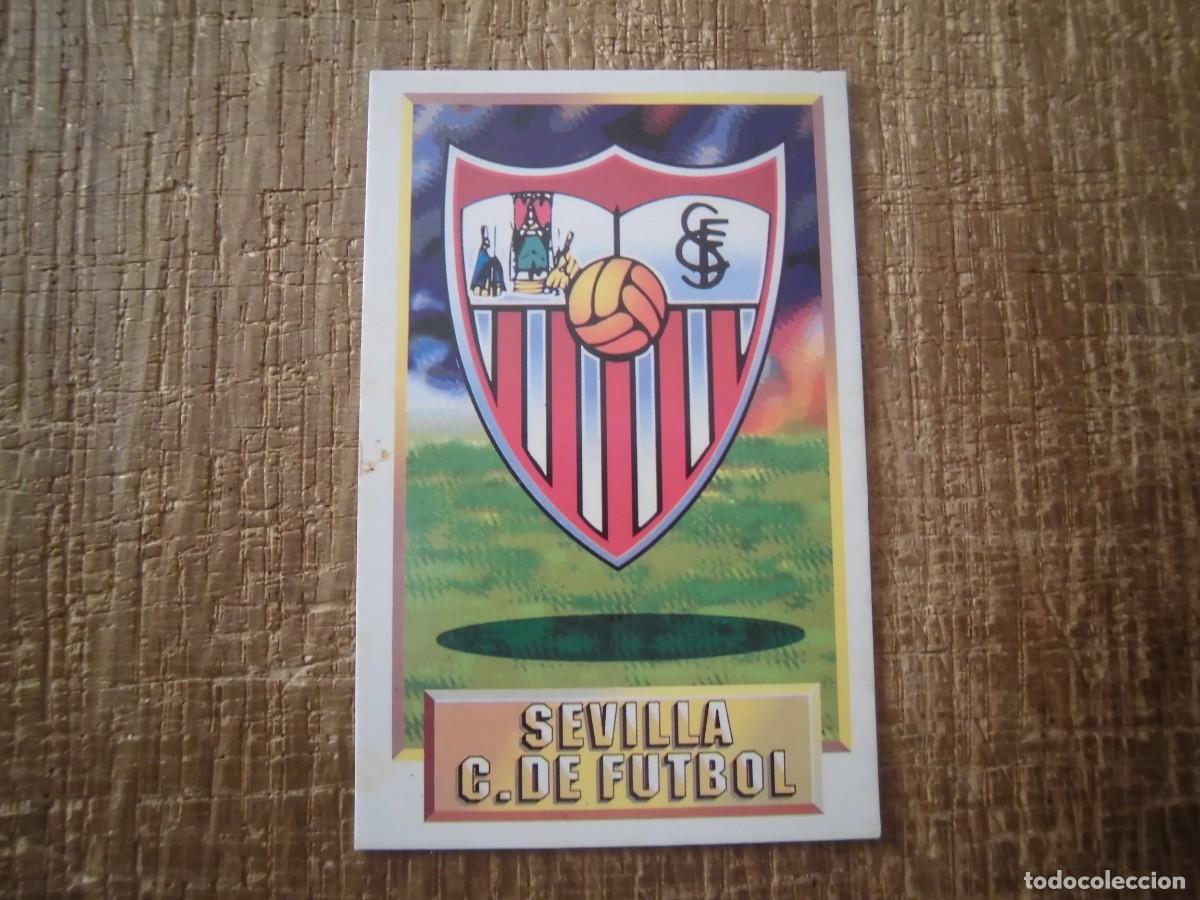 Football Stickers: ESCUDO SEVILLA LIGA 93-94 EDICIONES ESTE CROMO CART&Oacute;N RECUPERADO