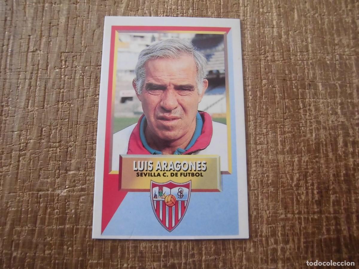 Cromos de F&uacute;tbol: ENTRENADOR LUIS ARAGON&Eacute;S SEVILLA LIGA 93-94 EDICIONES ESTE CROMO CART&Oacute;N RECUPERADO
