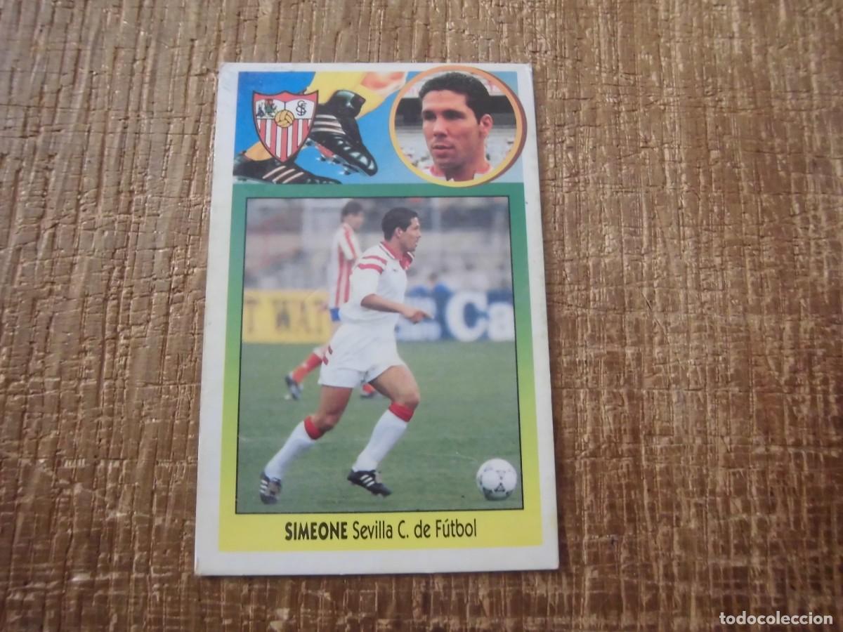 Cromos de F&uacute;tbol: SIMEONE SEVILLA LIGA 93-94 EDICIONES ESTE CROMO CART&Oacute;N RECUPERADO