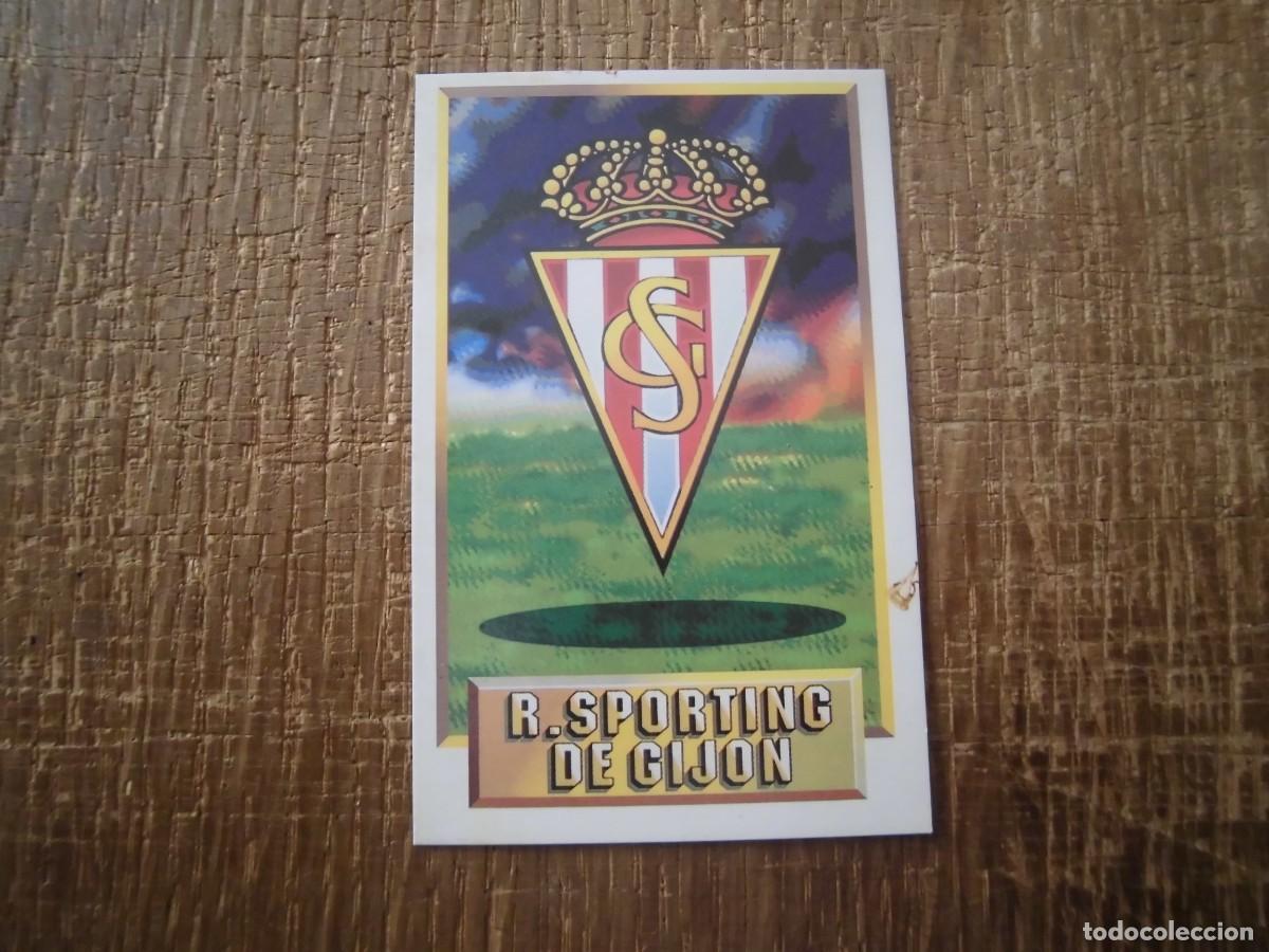 Cromos de F&uacute;tbol: ESCUDO SPORTING DE GIJ&Oacute;N LIGA 93-94 EDICIONES ESTE CROMO CART&Oacute;N RECUPERADO