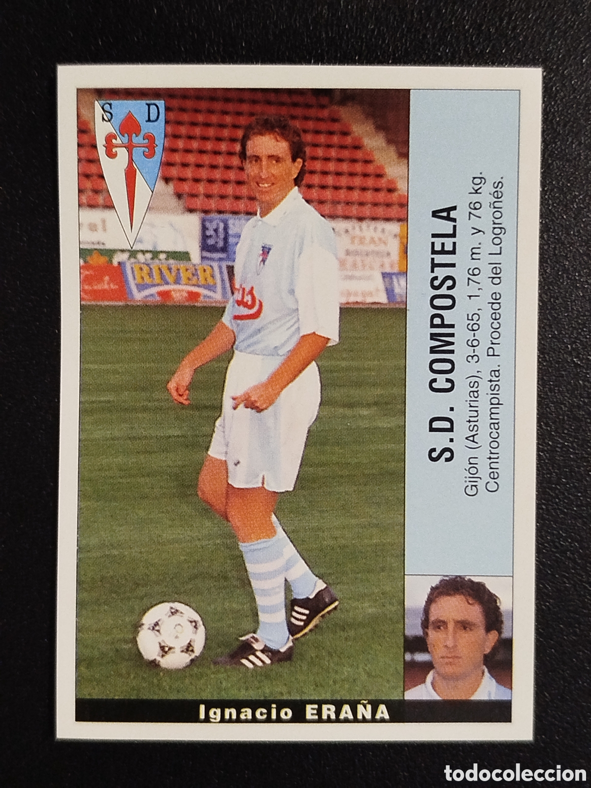 Cromos de F&uacute;tbol: COLOCA CROMO ERA&Ntilde;A COMPOSTELA SUSTITUYE PANINI LIGA 1995 95 96 NUNCA PEGADO SIN PEGAR