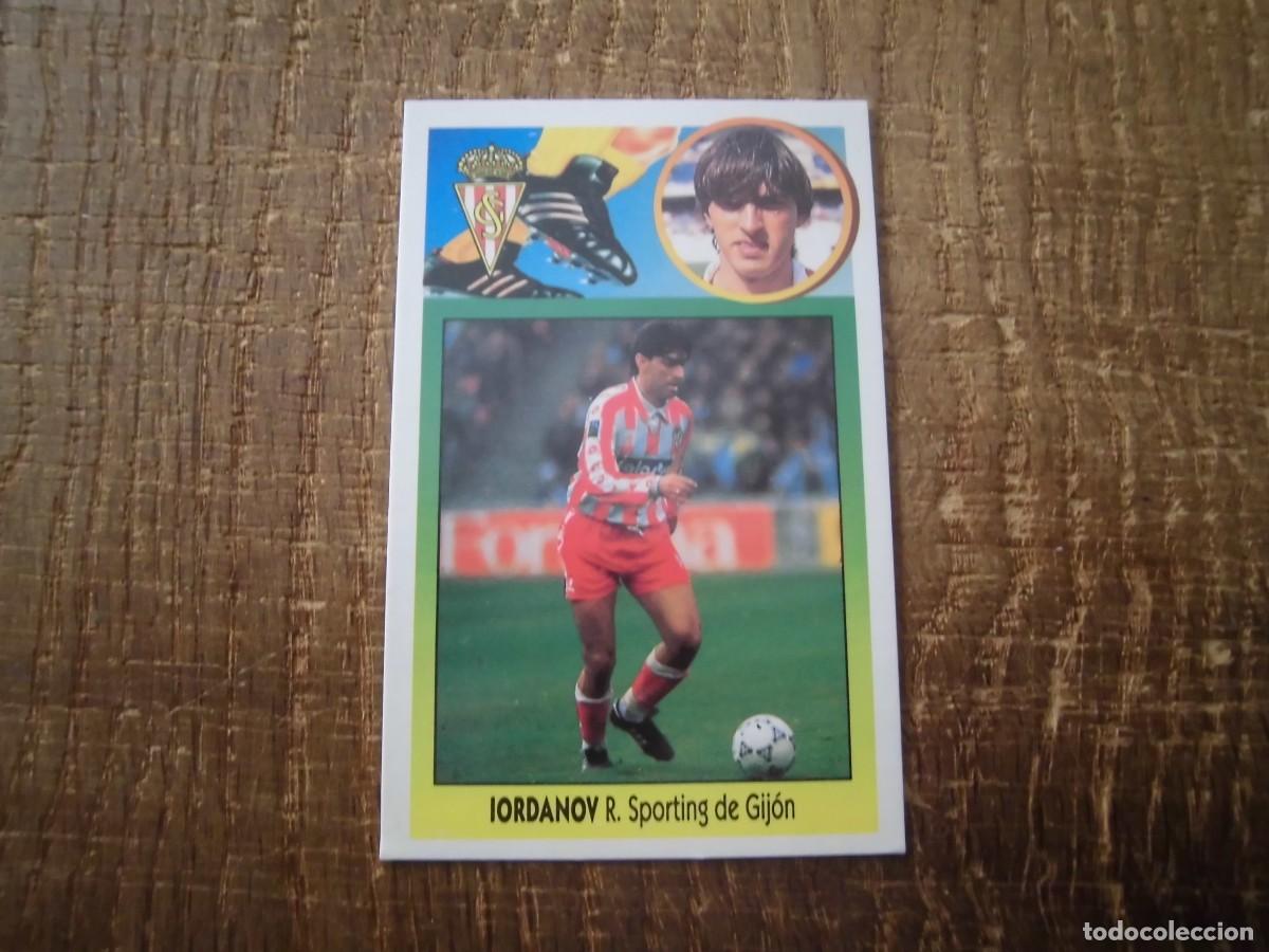 Cromos de F&uacute;tbol: IORDANOV SPORTING DE GIJ&Oacute;N LIGA 93-94 EDICIONES ESTE CROMO CART&Oacute;N RECUPERADO