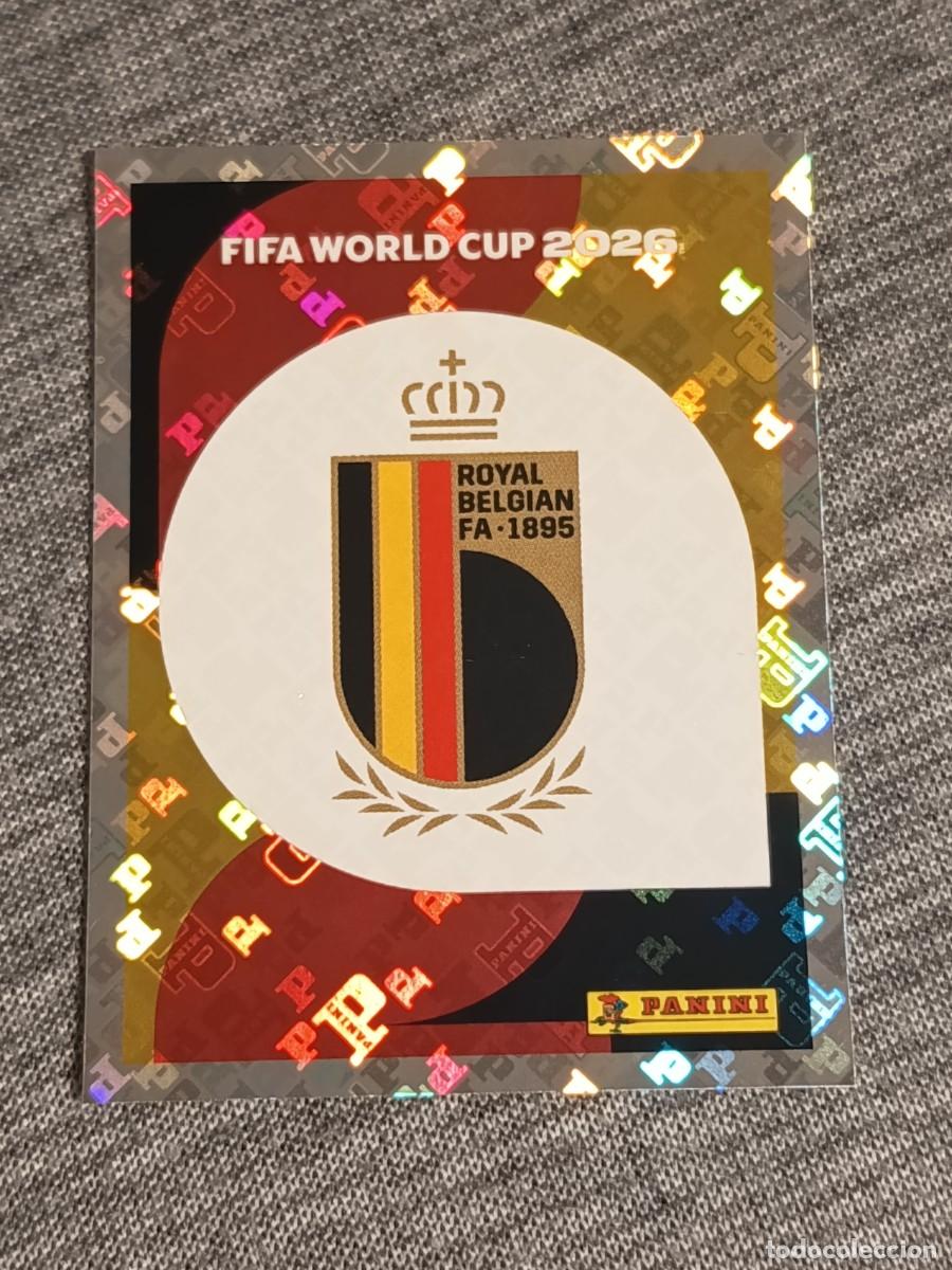 Cromos de F&uacute;tbol: ESCUDO BELGICA BEL 1 MUNDIAL 2026 PANINI FIFA WORLD CUP NUEVO