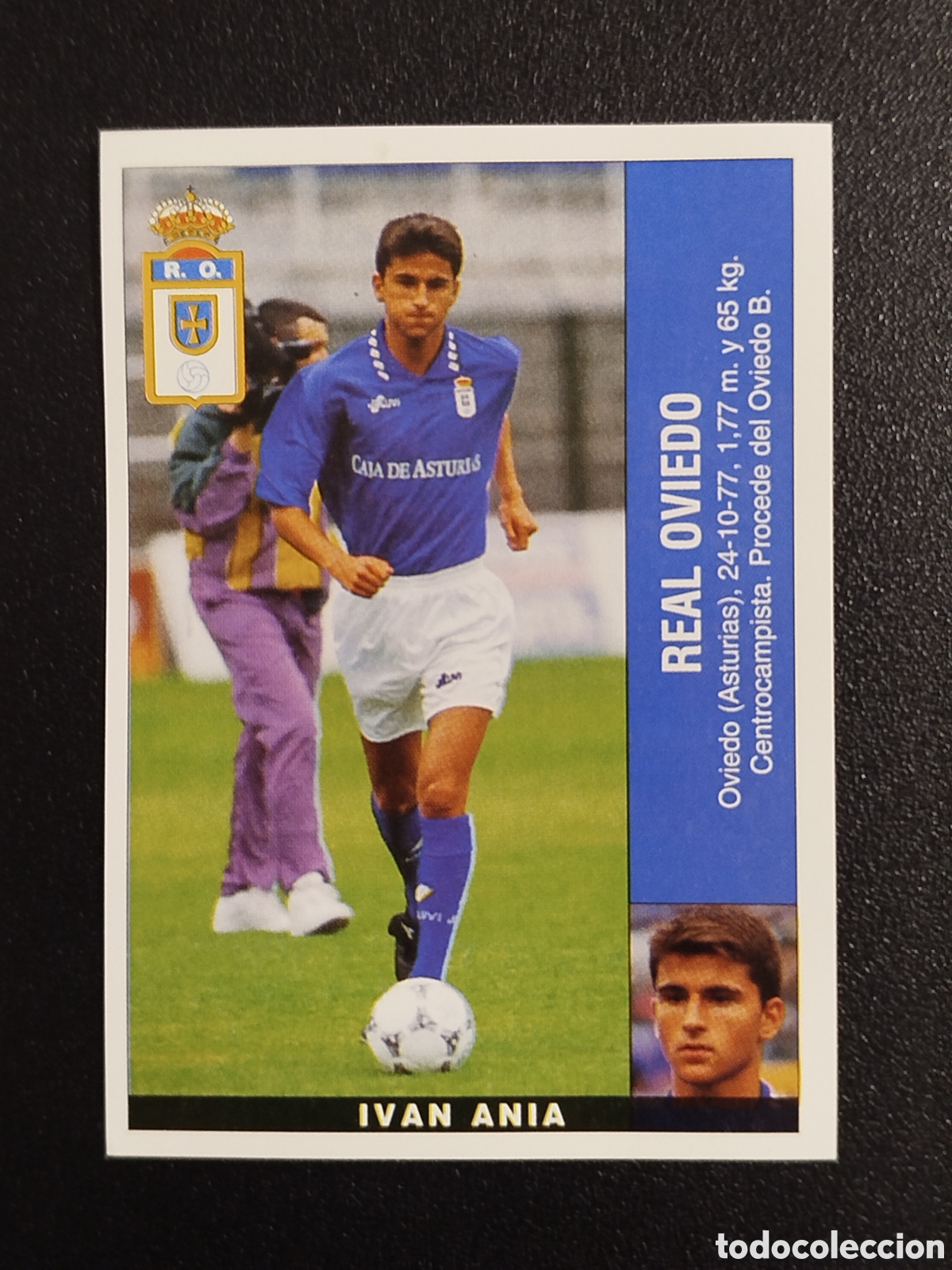 Cromos de F&uacute;tbol: COLOCA CROMO IVAN ANIA OVIEDO SUSTITUYE PANINI LIGA 1995 95 96 NUNCA PEGADO SIN PEGAR