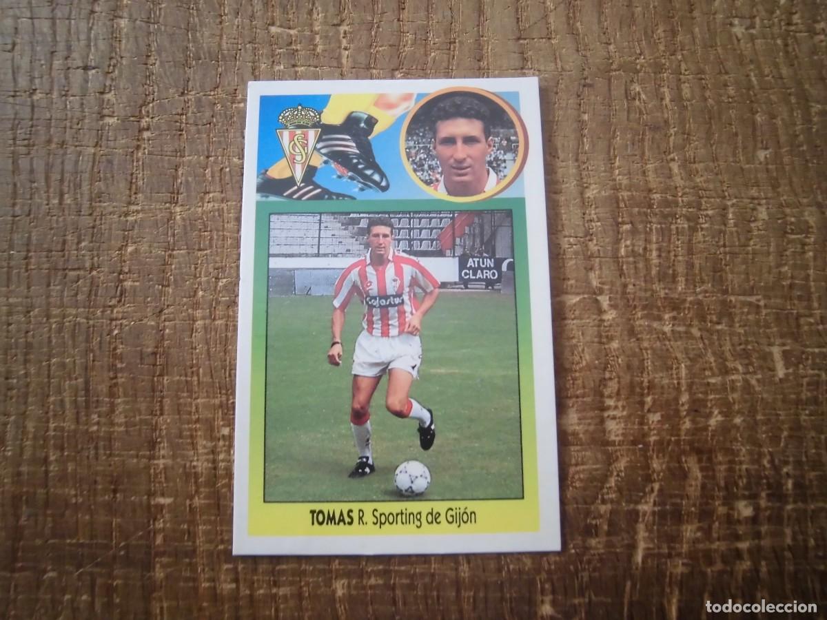 Cromos de F&uacute;tbol: TOM&Aacute;S SPORTING DE GIJ&Oacute;N LIGA 93-94 EDICIONES ESTE CROMO CART&Oacute;N RECUPERADO