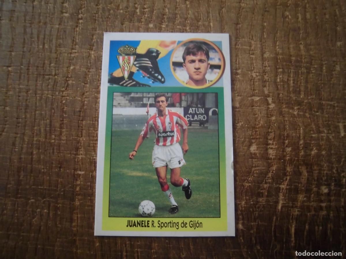 Cromos de F&uacute;tbol: JUANELE SPORTING DE GIJ&Oacute;N LIGA 93-94 EDICIONES ESTE CROMO CART&Oacute;N RECUPERADO