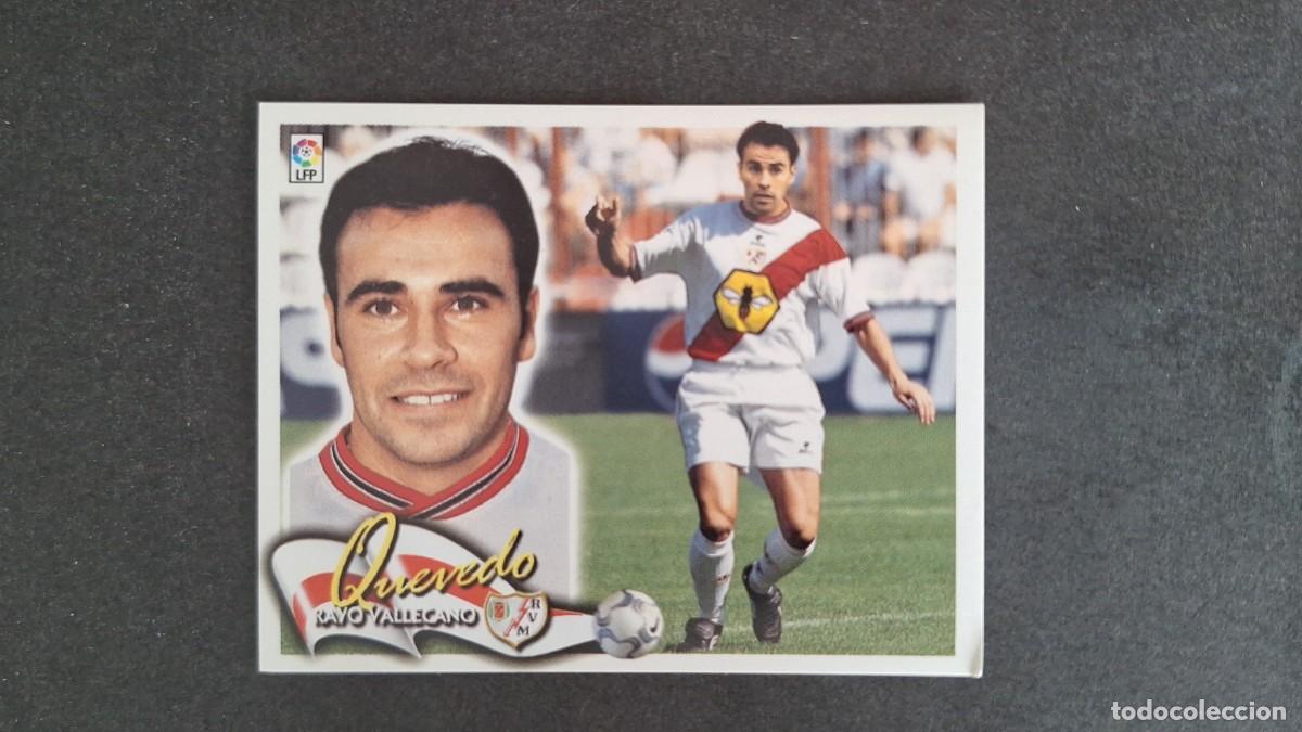 Cromos de F&uacute;tbol: L5 QUEVEDO RAYO VALLECANO LIGA ESTE 2000 2001 00 01 NUNCA PEGADO SIN PEGAR