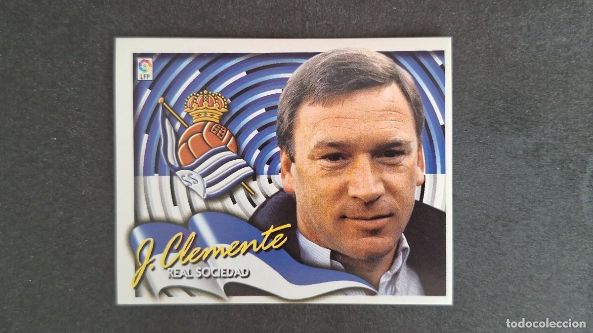 Cromos de F&uacute;tbol: L5 JAVIER CLEMENTE ENTRENADOR REAL SOCIEDAD LIGA ESTE 2000 2001 00 01 NUNCA PEGADO SIN PEGAR