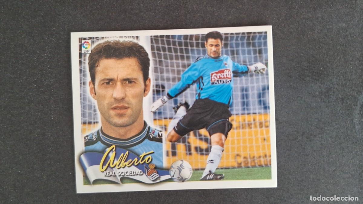 Cromos de F&uacute;tbol: L5 ALBERTO REAL SOCIEDAD LIGA ESTE 2000 2001 00 01 NUNCA PEGADO SIN PEGAR