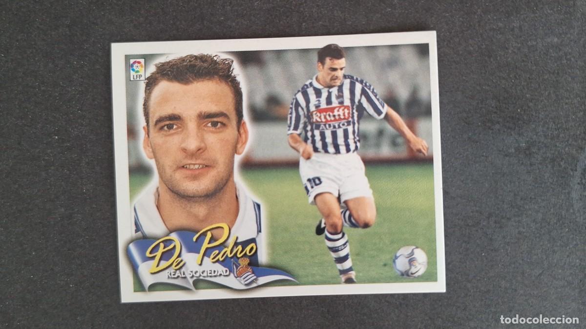 Cromos de F&uacute;tbol: L5 DE PEDRO REAL SOCIEDAD LIGA ESTE 2000 2001 00 01 NUNCA PEGADO SIN PEGAR