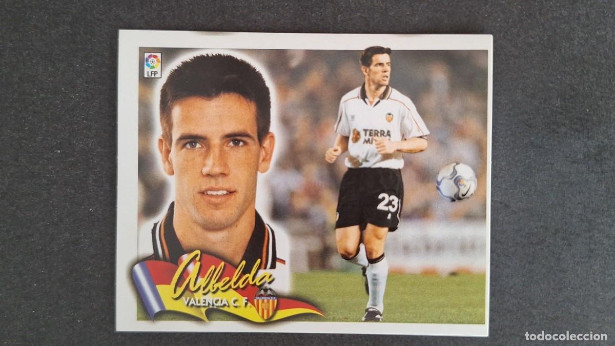 Cromos de F&uacute;tbol: L5 ALBELDA VALENCIA C. F. LIGA ESTE 2000 2001 00 01 NUNCA PEGADO SIN PEGAR