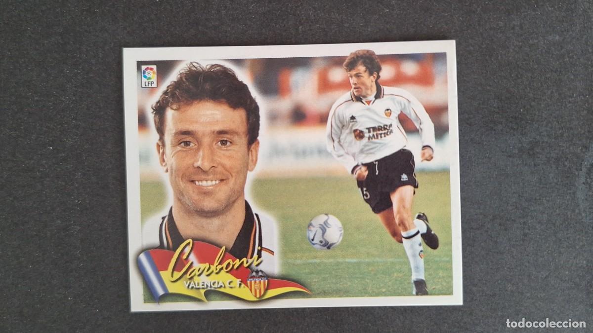 Cromos de F&uacute;tbol: L5 CARBONI VALENCIA C. F. LIGA ESTE 2000 2001 00 01 NUNCA PEGADO SIN PEGAR