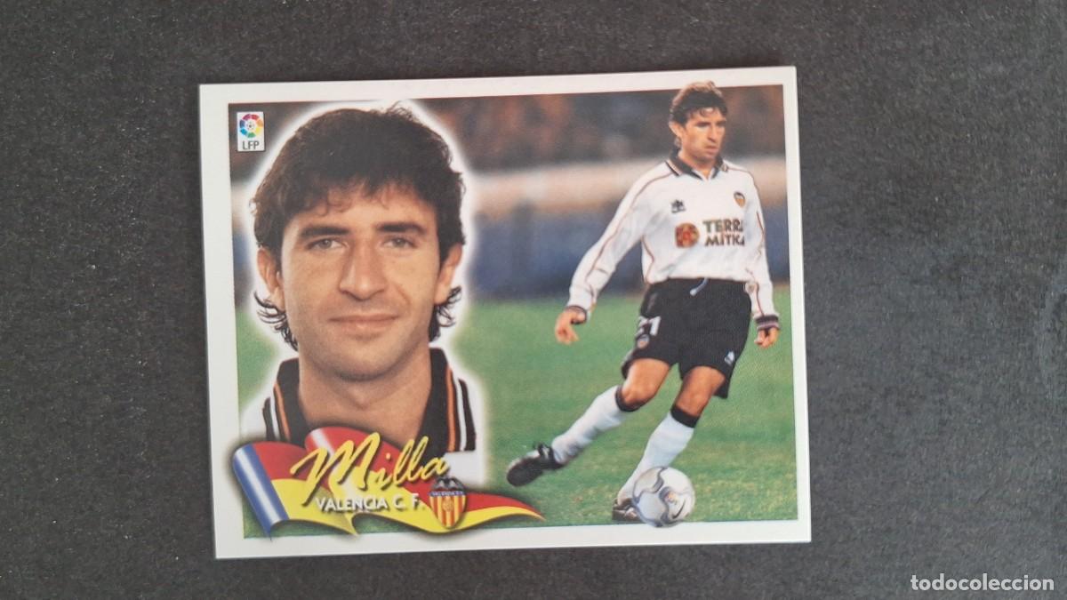 Cromos de F&uacute;tbol: L5 MILLA VALENCIA C. F. LIGA ESTE 2000 2001 00 01 NUNCA PEGADO SIN PEGAR