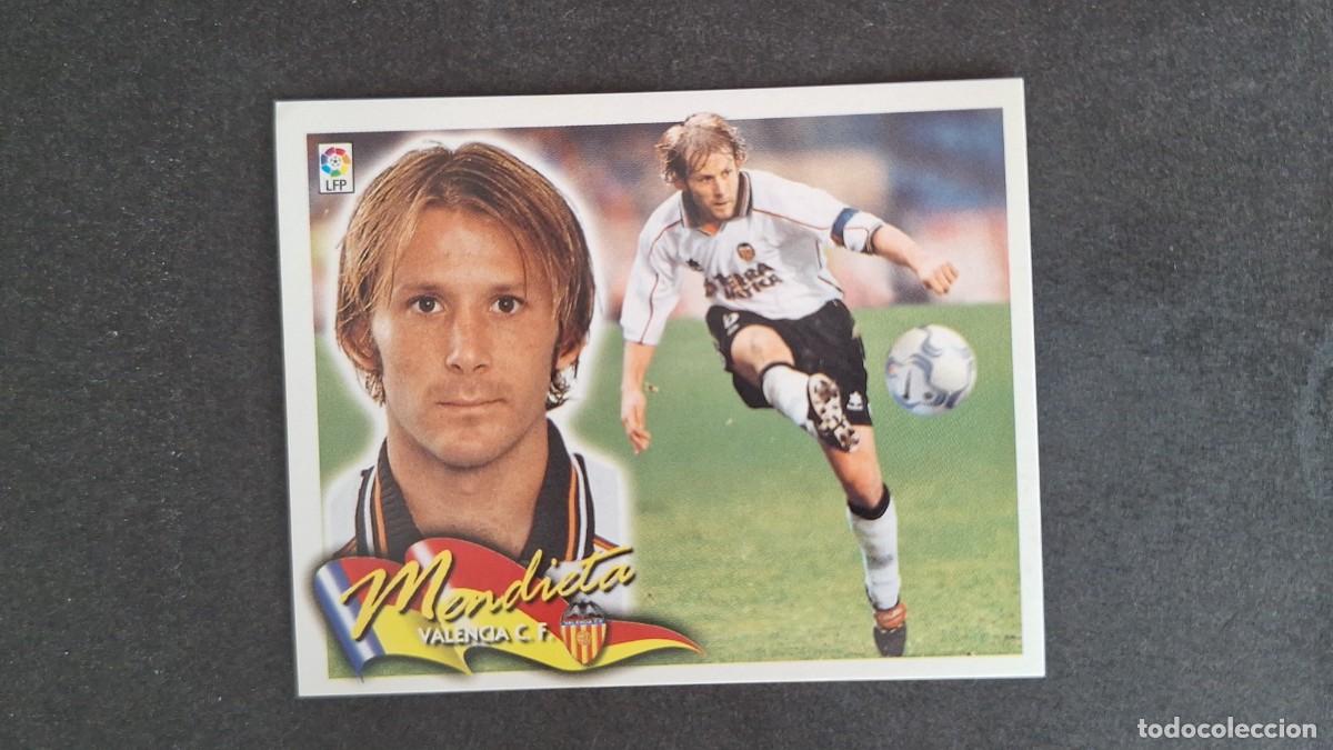 Cromos de F&uacute;tbol: L5 MENDIETA VALENCIA C. F. LIGA ESTE 2000 2001 00 01 NUNCA PEGADO SIN PEGAR