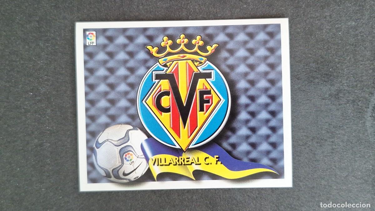 Cromos de F&uacute;tbol: L5 ESCUDO VILLARREAL C. F. LIGA ESTE 2000 2001 00 01 NUNCA PEGADO SIN PEGAR